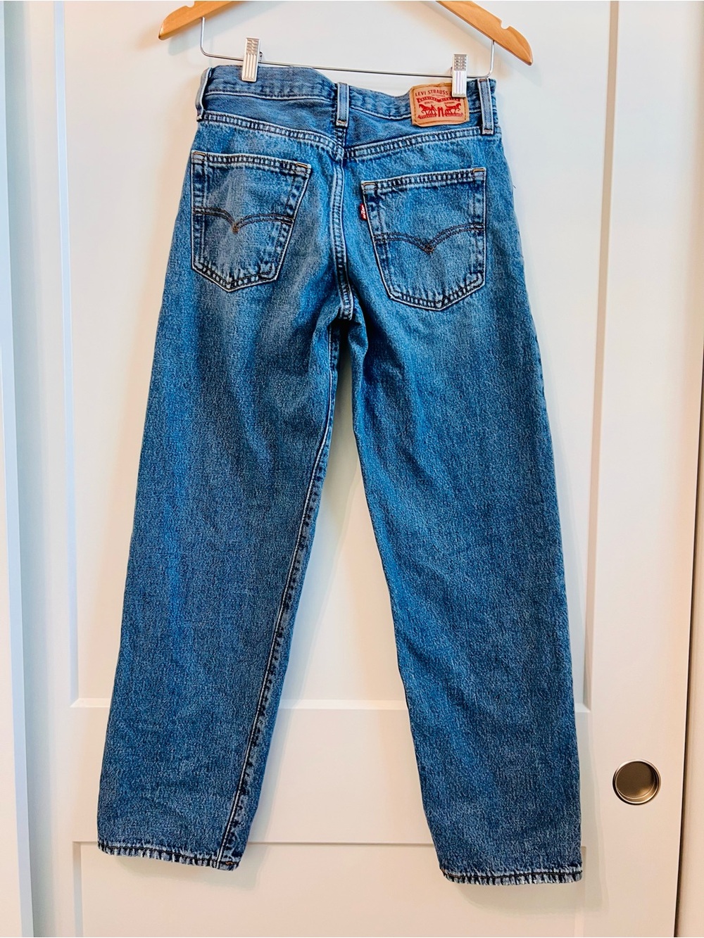 Levi’s ‘94 Baggy Jeans Women’s 26 Light Wash 100% Cotton Relaxed Wide Leg - Picture 7 of 10